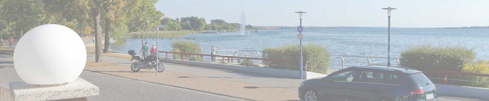 Promenade am Uckersee in Prenzlau